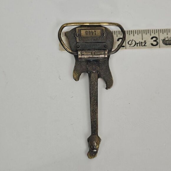 Belt Buckle Electric Guitar Red Enamel VTG 80s The Great American Buckle Company - Picture 7 of 11